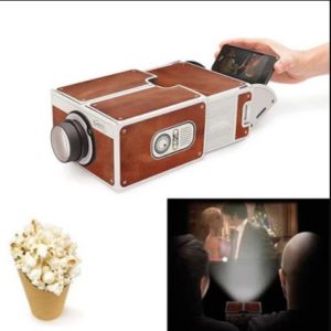 3D Projector Cardboard Mini Smartphone Projector Light Novelty Adjustable Portable Cinema Home Theater Pico