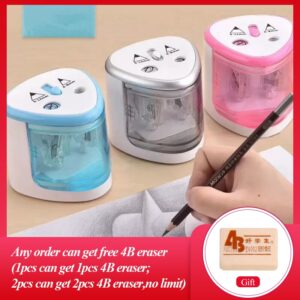 New Automatic pencil sharpener Two-hole Electric Switch Pencil Sharpener stationery Home Office School Supplies
