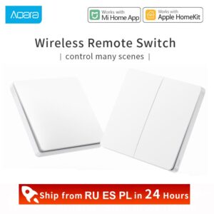 Aqara Smart Switch Light Remote Control ZiGBee Wifi Wireless Key Wall Switch D1 Work with Gateway 3 Hub homekit Mi Home