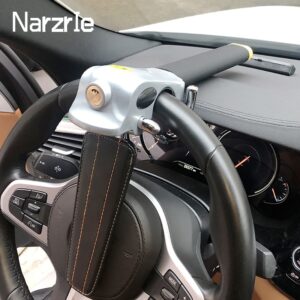Car Steering Wheel Lock Anti Theft Protection T-Locks Foldable Automobile Steering Lock Security Car Locks for Car Accessories