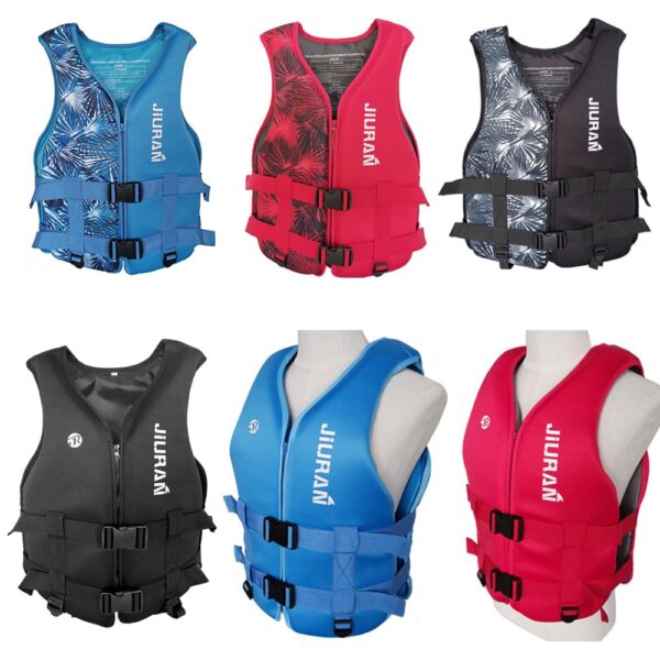 Neoprene Life Jacket Adult Kids Life Vest Water Safety Fishing Vest Kayaking Boating Swimming Surfing Drifting Safety Life Vest