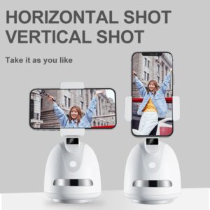 P2S Automatic Face Tracking Gimbal Smart Shooting Selfie Stick Phone Holder,P2S Auto Face Track Gimbal Stabilizer, LNZERO-P2SC, Object Tracking Holder for Mobile Phone, Beauty Fill Light Stabilizer, Selfie Stick Sticker, AI Selfie Phone Holder,
