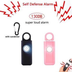 Self Defense Siren Safety Alarm for Women Keychain with 130dB SOS LED Light Personal Alarms Personal Security Keychain Alarm