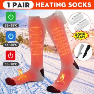 2022 Electric Heated Socks Boot Feet Warmer Usb Rechargeable Heating Foot Warmer Artifact Anti-cold Winter Sport Socks