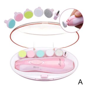 Electric Baby Nail File Clippers Toes Fingernail Cutter Trimmer Manicure Tool Manicure Pedicure Care Tool Set For Kids
