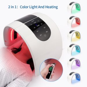 Dropshipping 7 Colors PDT LED Photodynamic Therapy Heating Beauty Device LED Facial Mask Acne Removal Anti Wrinkle Lighten Spots