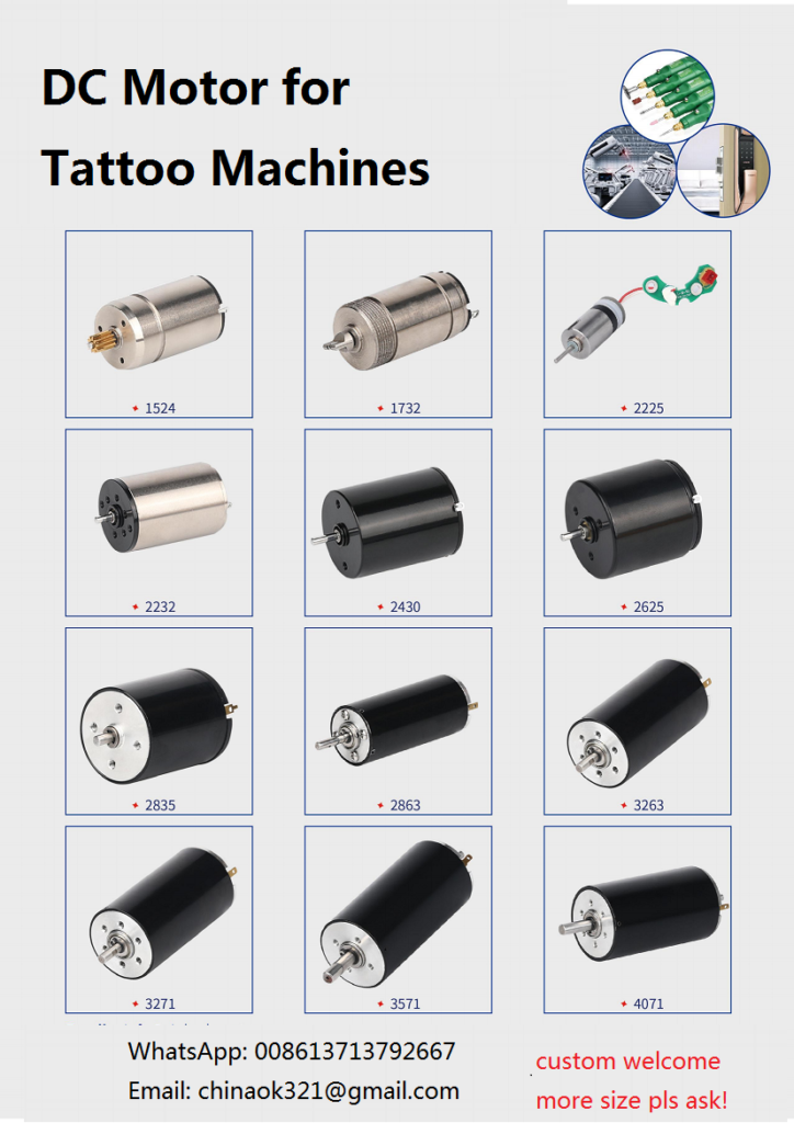 tattoo machine motor tattoo enginee drive dc micro motor tattoo pen