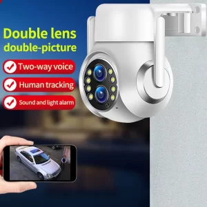 2MP 1080P TC108 390Eyes APP Dual Lens Full Color AI Humanoid PTZ IP Camera Motion Detection Home Security CCTV Baby Monitor