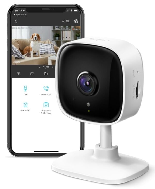 Tapo C100 TP-Link Tapo 1080P Indoor Security Camera for Baby Monitor Motion Detection